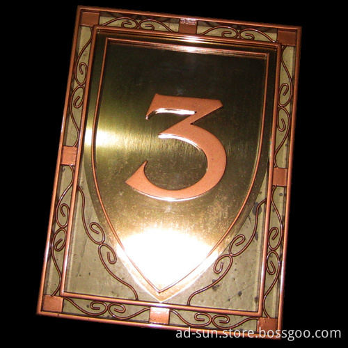 Panels Hanging on The Wall of Company Plates Engraved Signs